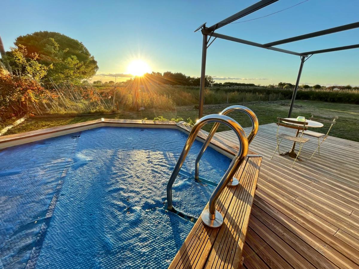 Myinsolite - Tiny-House, Jacuzzi, Brasero, Piscine Ег-Морт Екстер'єр фото