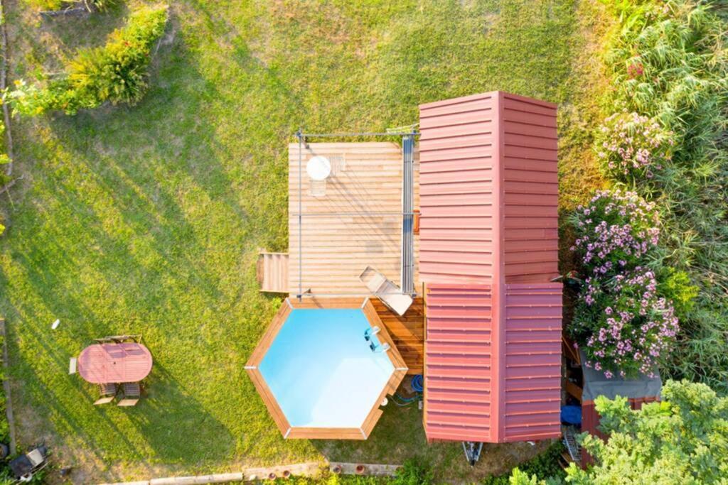Myinsolite - Tiny-House, Jacuzzi, Brasero, Piscine Ег-Морт Екстер'єр фото