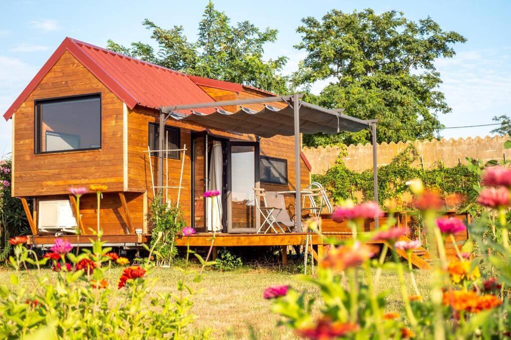 Myinsolite - Tiny-House, Jacuzzi, Brasero, Piscine Ег-Морт Екстер'єр фото
